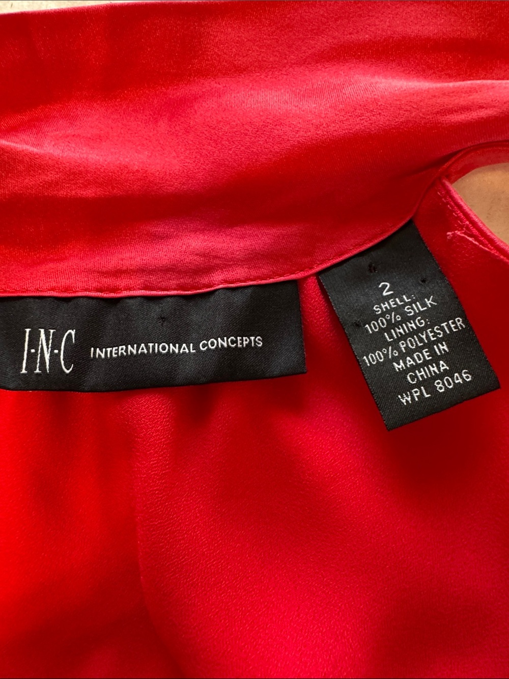 INC 100% Silk Bias Cut Halter Top Size 2 Pink Tie Neck Line - Picture 2 of 8